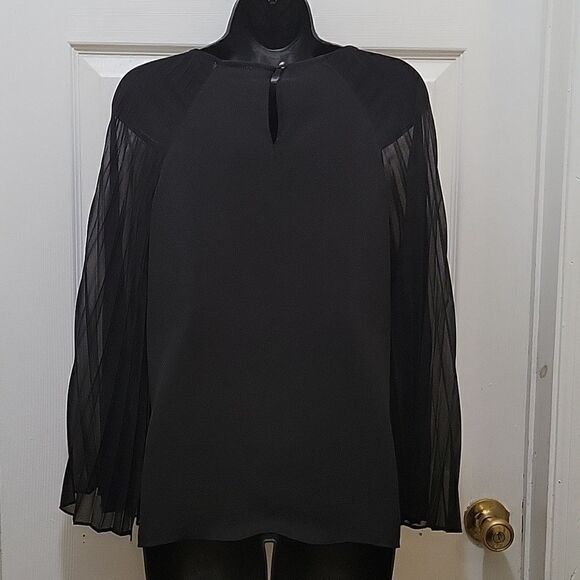 H by Halston Top with Pleated Sleeves - Picture 8 of 13